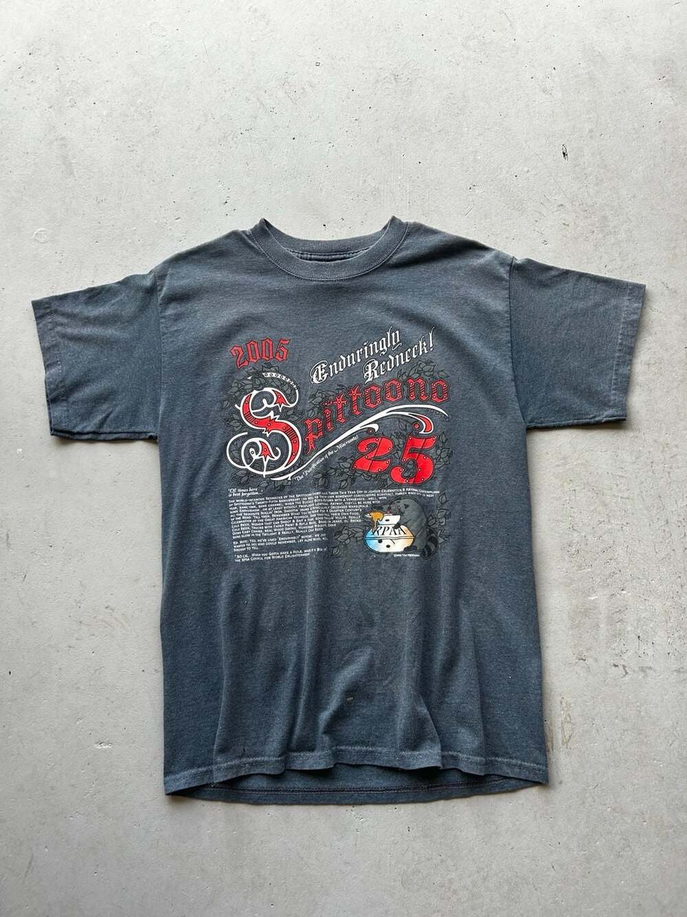 Vintage 2005 Spittoono Redneck Performing Arts Association T-Shirt Size M